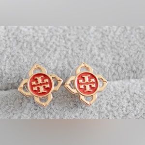 Tory Burch logo stud earrings